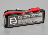 B-Grade 3300mAh 3S 20C Lipoly Battery