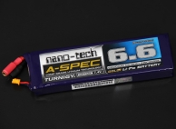 Turnigy nano-tech A-SPEC 6600mah 2S 65~130C Lipo Boat Pack