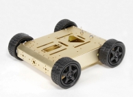 Aluminum 4WD Robot Chassis - Gold (KIT)