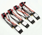 4X 2212 920KV CW CCW Brushless Motor + 4 X 30A Simonk ESC with 3.5mm