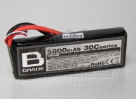 B-Grade 5800mAh 2s 30c Lipoly Battery