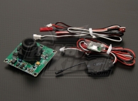 FPV Transmitter & 1/3-inch CCD camera PAL (520TVL)