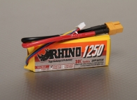 Rhino 1250mAh 3S 11.1V 30C Lipoly Pack