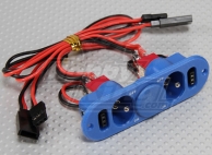 Heavy Duty RX Twin Switch with Charge Port & Fuel Dot Blue