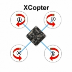 KKMultiCopter Flight Controller Blackboard (FlyCam_XCopter)