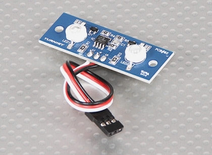 Two LED PCB Strobe Blue and Continuous White 3.3~5.5V