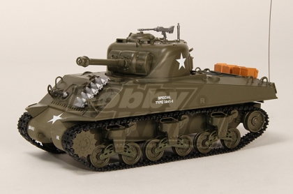 US-M4A3 Sherman Medium RC Tank RTR w/ Tx