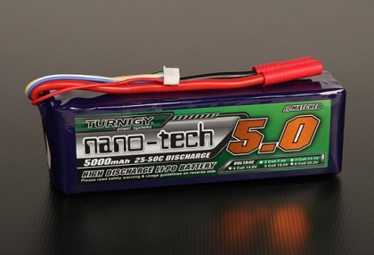 Turnigy nano-tech 5000mAh 5S 25~50C Lipo Pack